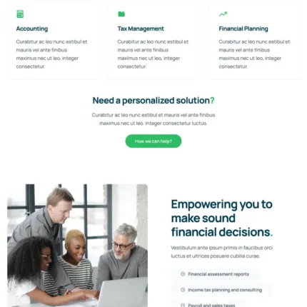 Bookkeeping Website Design with Free VPS Web Hosting