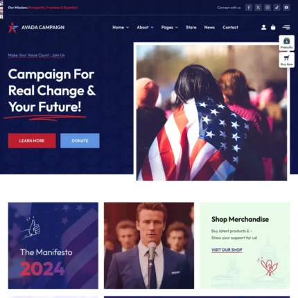 Campaign Website Design with Free VPS Web Hosting