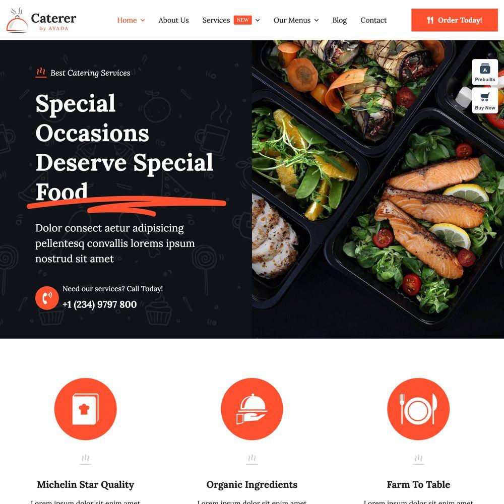 Caterer Website Design with Free VPS Web Hosting and Installation Caterer Website Design with Free VPS Web Hosting and Installation
