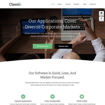 Classic Website Design with Free VPS Web Hosting and Installation