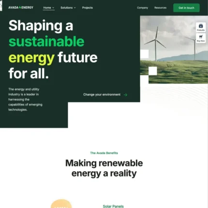 Energy Website Design with Free VPS Web Hosting