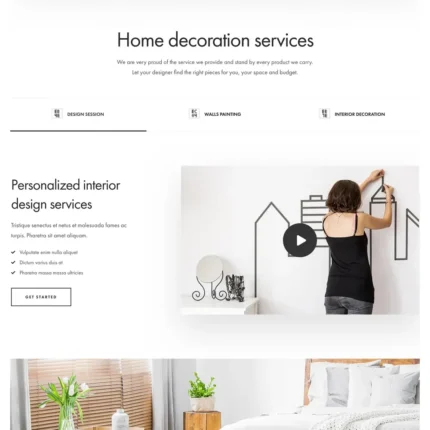Home Decor Website Design with Free VPS Web Hosting
