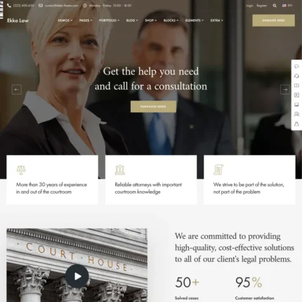 Lawyer Website Design with Free VPS Web Hosting