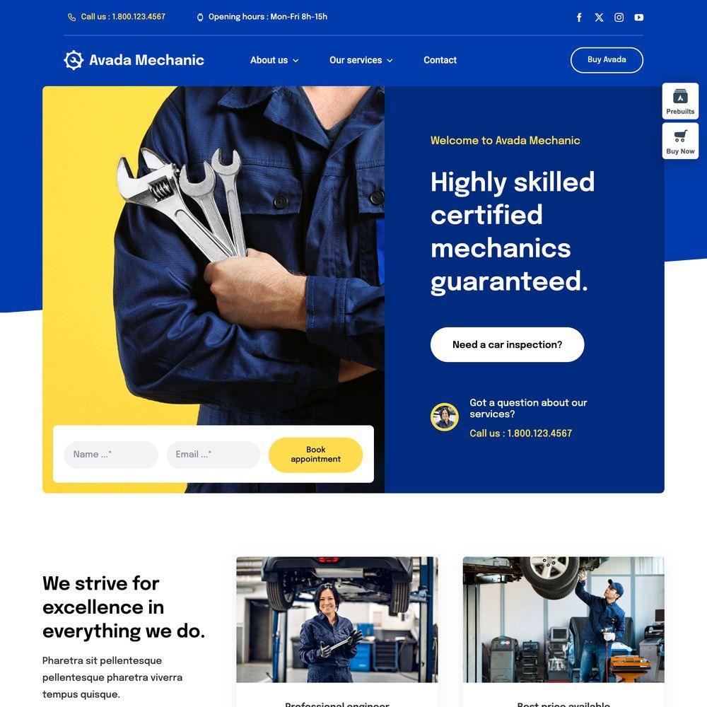 Mechanic Website Design with Free VPS Web Hosting Mechanic Website Design with Free VPS Web Hosting