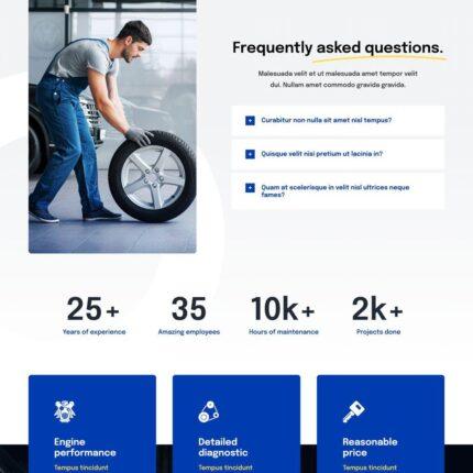 Mechanic Website Design with Free VPS Web Hosting