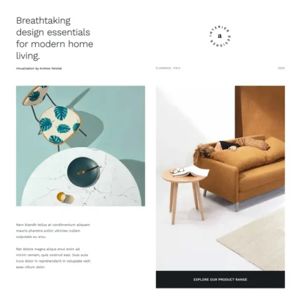 Interior Design Website with Free VPS Web Hosting