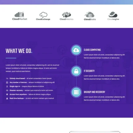 Information Technology Website Design with Free VPS Web Hosting