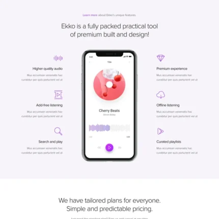 Music APP Website Design with Free VPS Web Hosting