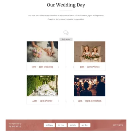 Marriage Website Design with Free VPS Web Hosting