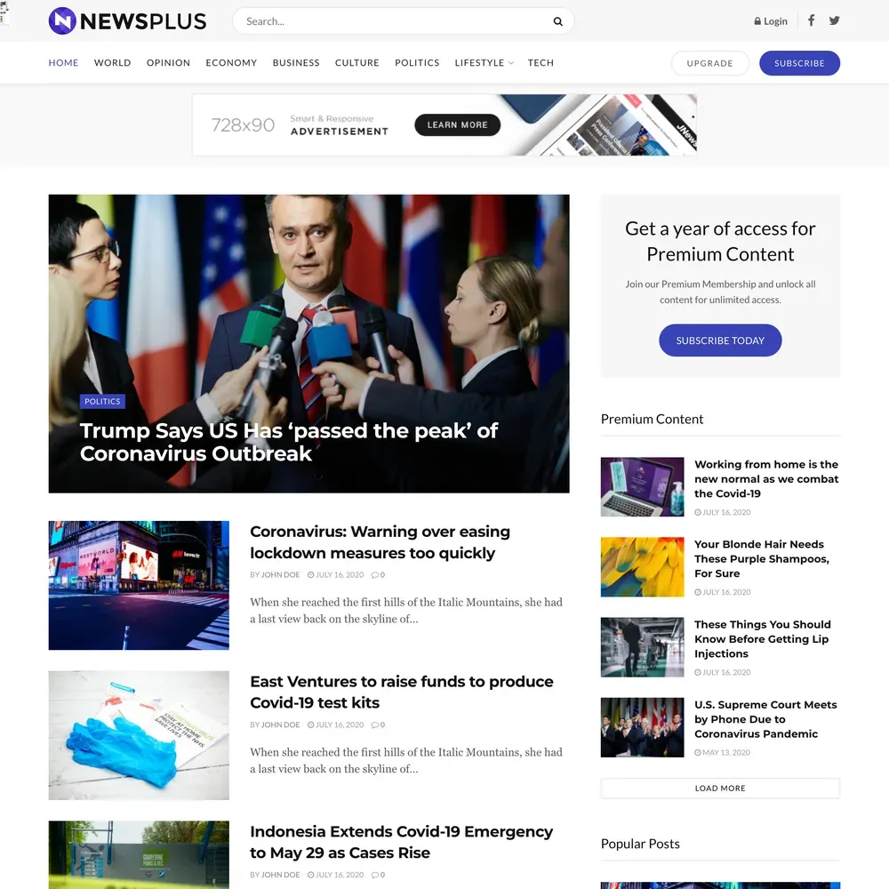 News Plus Website Design with Free VPS Web Hosting (1) News Plus Website Design with Free VPS Web Hosting