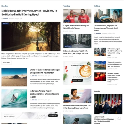 Local News Website Design with Free VPS Web Hosting