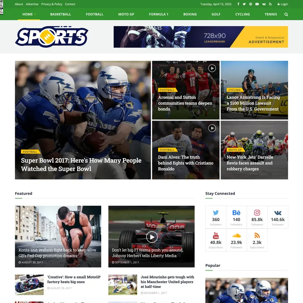 Sports News Website Design with Free VPS Web Hosting (1) Sports News Website Design with Free VPS Web Hosting