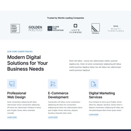 Digital Business Website Design with Free VPS Web Hosting