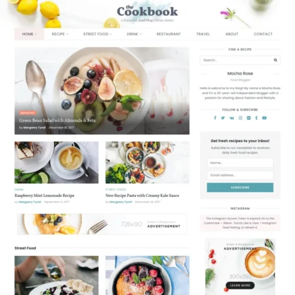 Food Recipe Website Design with Free VPS Web Hosting