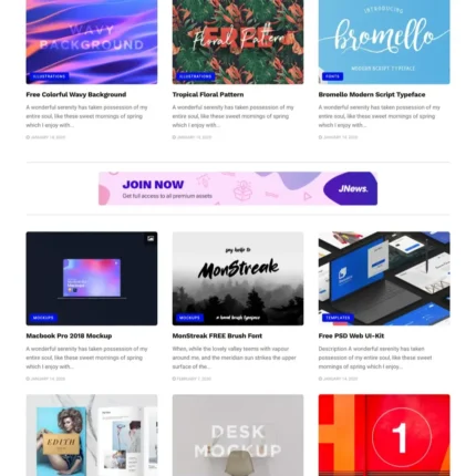 Freebies Blog Website Design with Free VPS Web Hosting