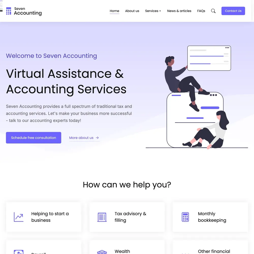 Accounting Service Website Design with Free VPS Web Hosting (1) Accounting Service Website Design with Free VPS Web Hosting