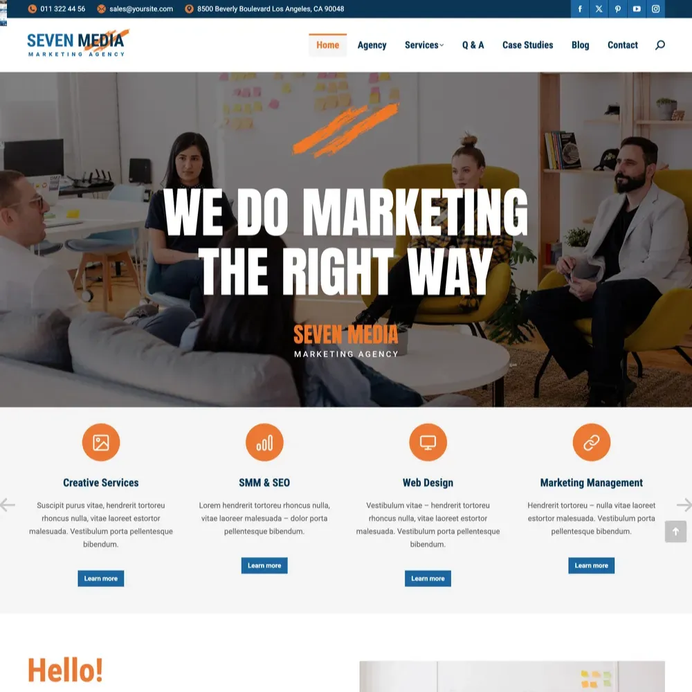 Advertising Agency Website Design with Free VPS Web Hosting (1) Advertising Agency Website Design with Free VPS Web Hosting