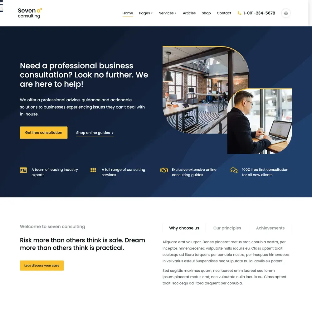 Business Consulting Website Design with Free VPS Web Hosting (1) Business Consulting Website Design with Free VPS Web Hosting