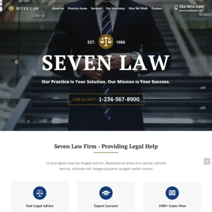 Law Firm Website Design with Free VPS Web Hosting