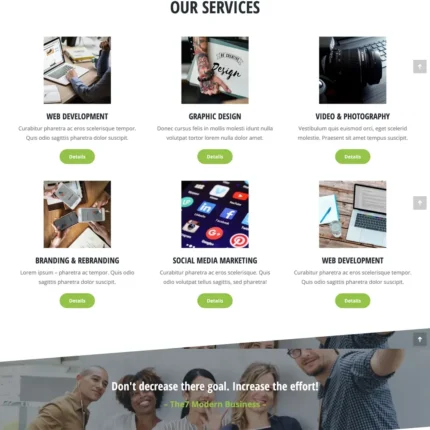 Modern Business Website Design with Free VPS Web Hosting