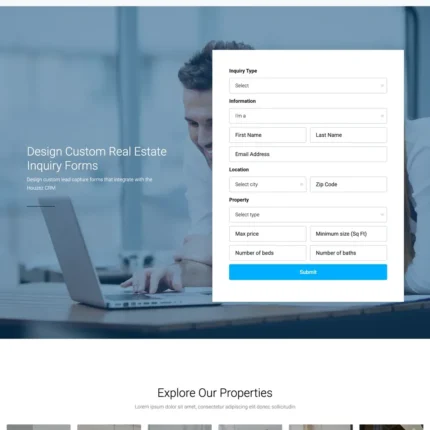 Real Estate Agency Website Design with Free VPS Web Hosting