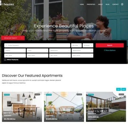 Real Estate Firm Website Design with Free VPS Web Hosting