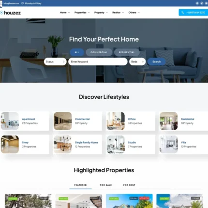 Realty Firm Website Design with Free VPS Web Hosting