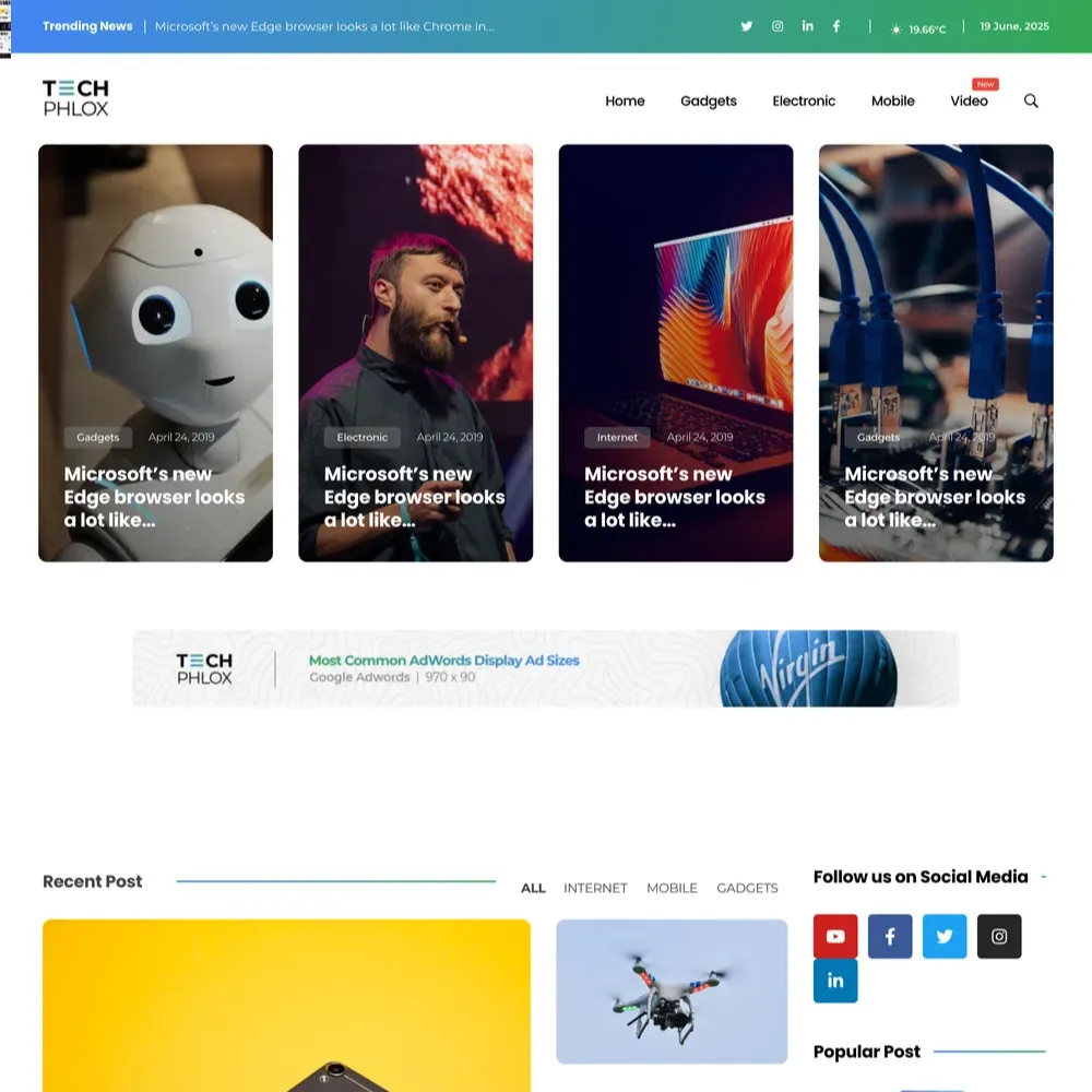 Tech Magazine Website Design with Free VPS Web Hosting (1) Tech Magazine Website Design with Free VPS Web Hosting