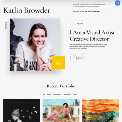 Artist Painter Website Design with Free VPS Web Hosting