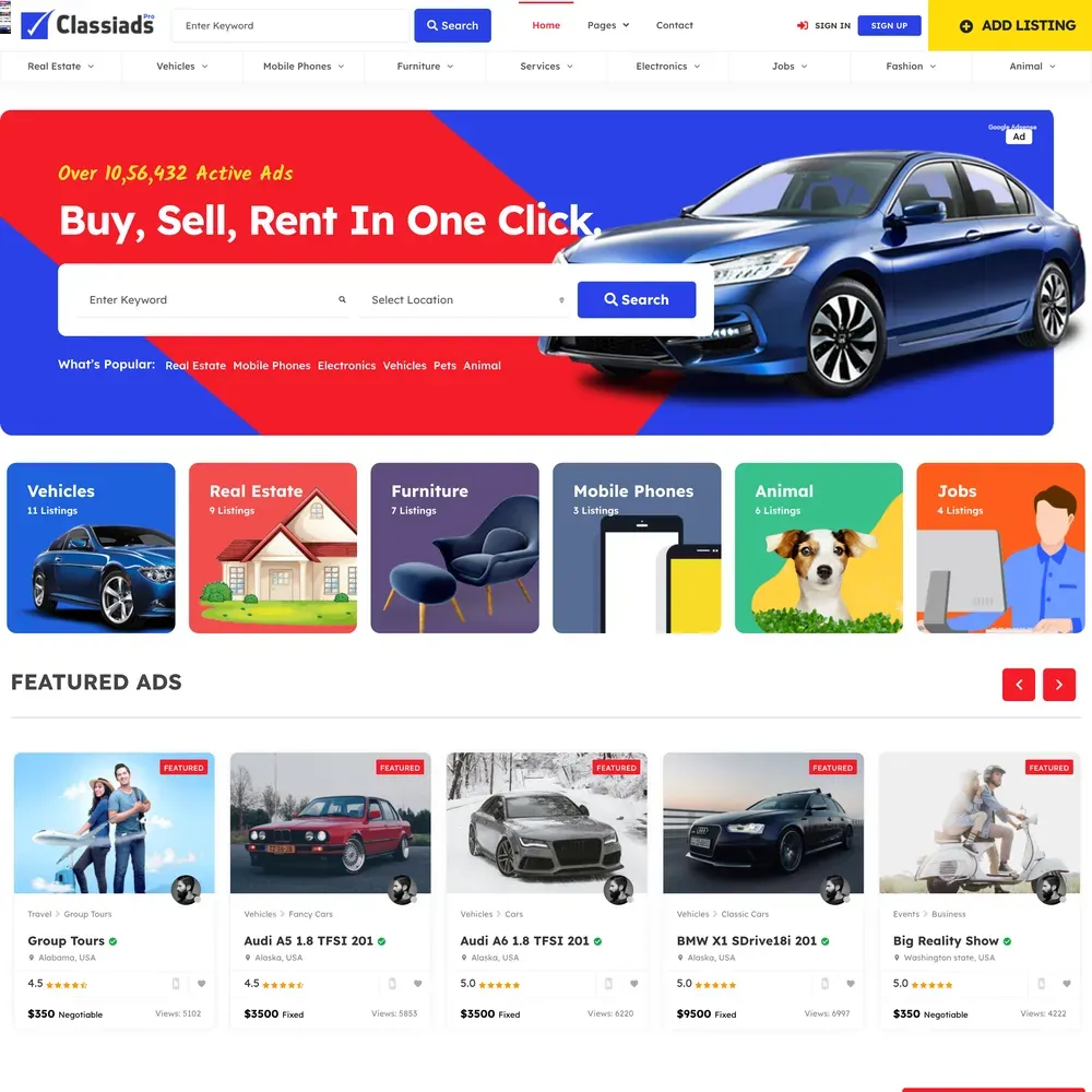 Classified Website Design with Free VPS Web Hosting (1) Classified Website Design with Free VPS Web Hosting