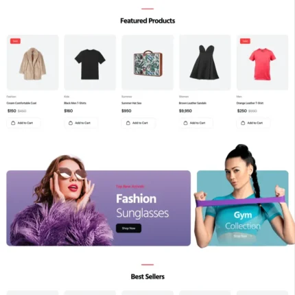 Fashion Clothing Website Design with Free VPS Web Hosting
