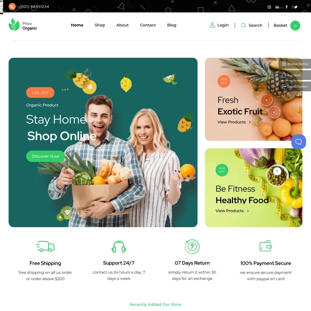 Health Food Store Website Design with Free VPS Web Hosting (1) Health Food Store Website Design with Free VPS Web Hosting