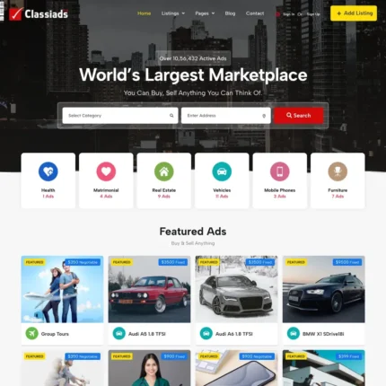 World’s Marketplace Website Design with Free Web Hosting