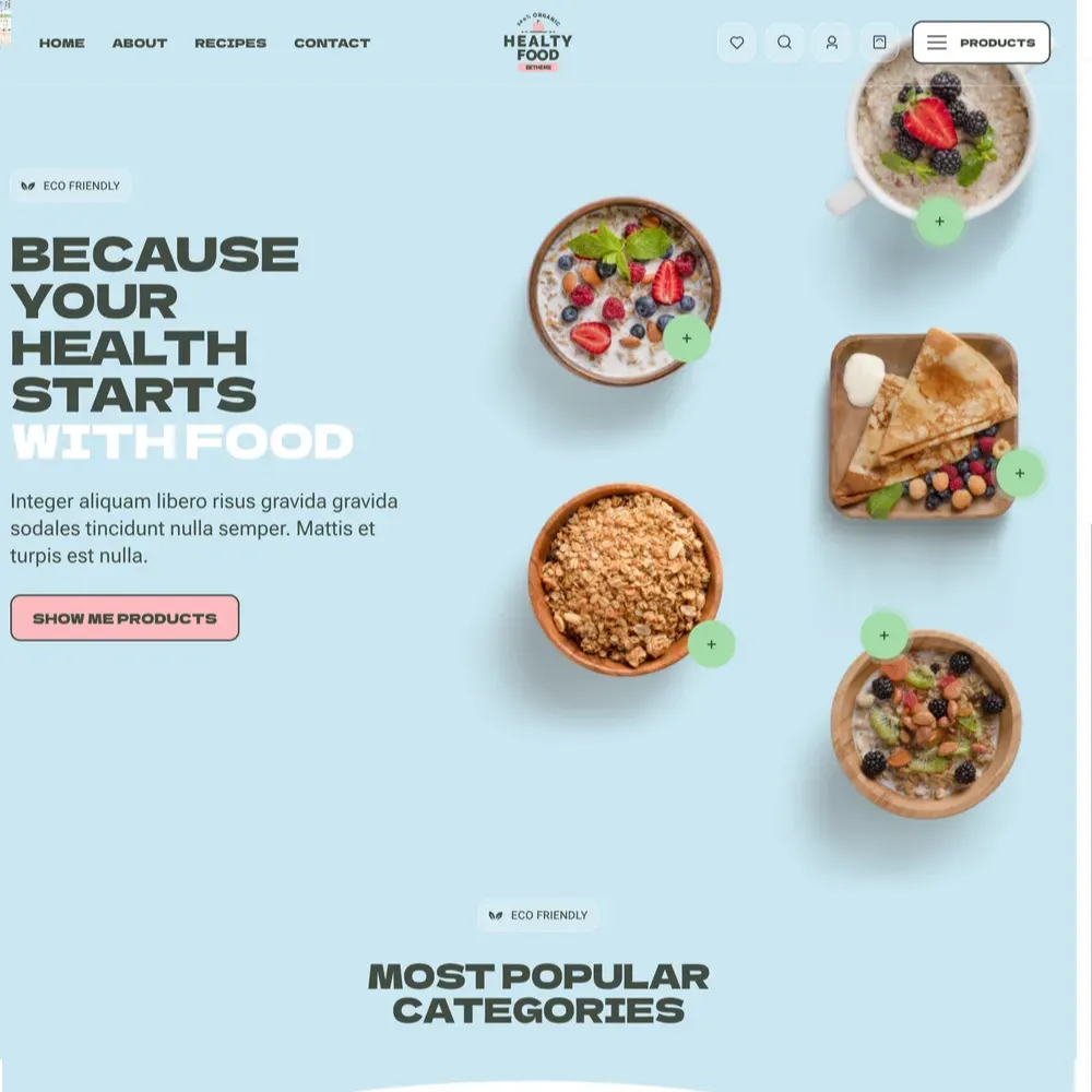 Eco Food Website Design with Free Web Hosting (1) Eco Food Website Design with Free Web Hosting