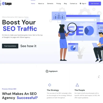 SEO Company Website Design with Free Web Hosting