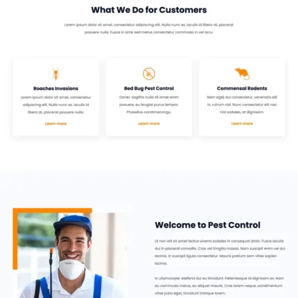 Pest Control Website Design with Free VPS Web Hosting