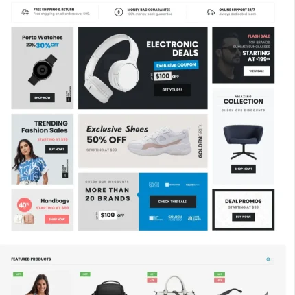 Multi-Category Store Website Design with Free VPS Web Hosting