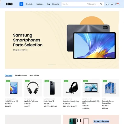 Smartphone Store Website Design with Free VPS Web Hosting