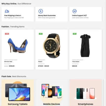 Trend Shop Website Design